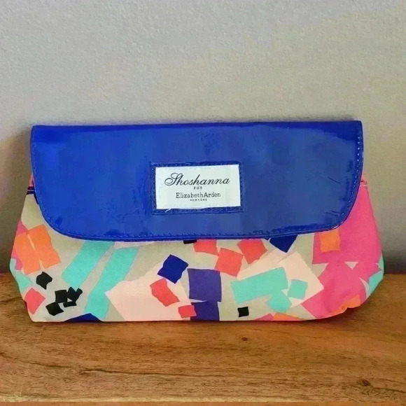 Elizabeth Arden Handbags - Shoshanna For Elizabeth Arden Multi-Color Organizer Make Up Cosmetic Bag